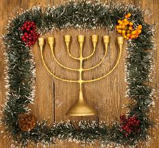 Hanukkah Is The Jewish New Year Candle With Christmas Ornaments Stock Photo Picture And Royalty Free Image Image 46972855