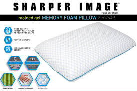Temperature Control Memory Foam Pillow By Sharper Image Memory Foam Pillow Memory Foam Memory Foam Mattress