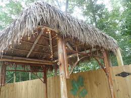 Then, you could place neat little statues and even outdoor lanterns on the shelves. Diy Outdoor Tiki Hut Using Repurposed Materials Hometalk