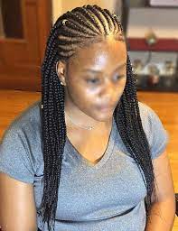 Pin By London Tayy On Protective Styles On Natural Hair Feed In Braids Hairstyles Scalp Braids Braided Hairstyles