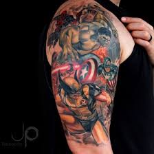 Tattoos On Pinterest Captain America Tattoo Comic Tattoo And Marvel Tattoos Avengers Tattoo Groot Tattoo