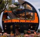 A shipping container transformed into a lush green café ☕️ – the creative  design and minimalist style make for stunning photos! 📷✨  #SpaceDesignAesthetics #Container #CoffeeShop #ContainerDesign ...
