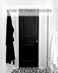Use the masking tape to line the trimmimg to make it more neat 4. How To Paint Doors Like A Professional Without Taking Them Off The Hinges