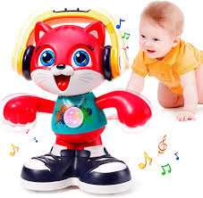 Buy Baby Toy 12 18 Months Dancing Musical Cat Toddlers Toy For 1 2 3 Year Old Boy Girl Baby Light Up Recording Interactive Toys For 1 Year Old Kids Early Educational