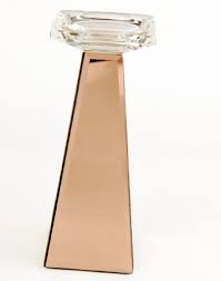 Replate worn and tarnished epns/sterling silver items. Rose Gold Crystal Candle Holder 9cmx9cmx23cm Www Floralsundries Com Trevor Green Floral Sundries