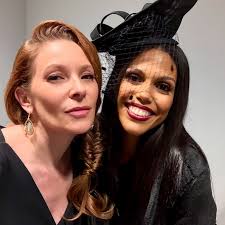 Vamping it up as bestie “Pammy” with the glorious, kind, fabulously  talented Karla Mosley (“Dani Dupree”) behind the scenes