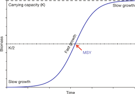 The carrying capacity $m$ is an important quantity as it determines the population size where the. The Logistic Sigmoid Curve Of Population Growth Over Time The Download Scientific Diagram