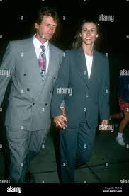 BEVERLY HILLS, CA - OCTOBER 1: Actor Tom Hart and actress Kate Jackson  attend A River Runs Through It Beverly Hills Premiere on October 1, 1992  at the Academy of Motion Picture