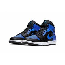 Shoppe jetzt online auf nike.com. Nike Air Jordan 1 Mid Royal Blue Black Hyper Royal White Fast Delivery Spartoo Europe Shoes High Top Trainers 120 00