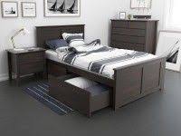 It is durably crafted with a stylish chevron pattern and patina finish. Modern Hardwood King Single Beds With Storage With Chocolate Brown Stain Contemporary Kids Bedroom Furnitur Single Beds With Storage Single Bedroom Bed Design