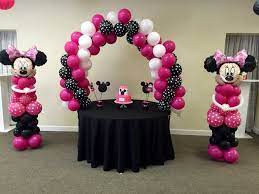 Silver curtain backdrops are not included in this set. Minnie Mouse Balloon Setup Minnie Mouse Balloons Minnie Mouse Balloons