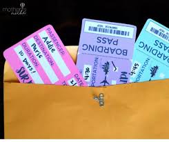 printable tickets template boarding passes for surprise vacation
