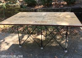 Centipede Sawhorse Mobile Work Table Giveaway Sawdust Girl Work Table Table Sawhorse
