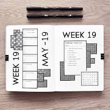 Aesthetic Black And White Bullet Journal Pin On Bullet Journal Weekly Spreads Ideas Inspiration