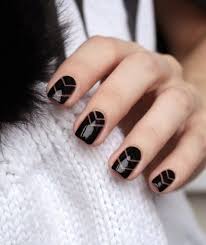 You can create this easy nail art designs for even short nails or long ones. 50 Sassy Black Nail Art Designs To Add Spark To Your Bold Look