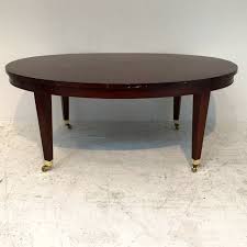 Sei furniture pyramid storage trunk, coffee table, lightly cerused burnt oak. Baker Furniture Mahogany Coffee Table Auction Housingworks Org