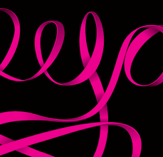 Maybe you would like to learn more about one of these? Neon Pink Ribbon On Black Background Black Art Drawings Embroidery Design Download Ribbon Drawing