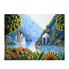 Milton bradley big ben luxe: Big Ben Teal Lake 500 Piece Jigsaw Puzzle
