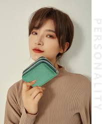 Amazon.com: ABAJI Credit Card Holder Case Deep Pink Wallet for Men Women 2  Room Zipper Blue PU Leather 9 Slots 4 Pocket Money Coin Position Gift Card  Pouch Classic Sturdy : Clothing,