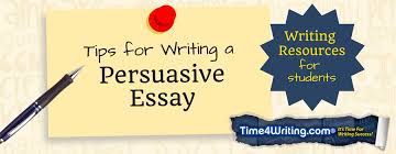 So essays are a short piece of writing representing one's side of the argument or one's experiences essays are very personalized. Tips On Writing A Persuasive Essay Time4writing