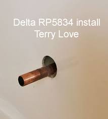 Install the new faucet if you're installing a new vanity and sink, it's much easier to mount the faucet before you put the sink in place. Delta Rp5834 Tub Spout Installation With Pictures Terry Love Plumbing Advice Remodel Diy Professional Forum
