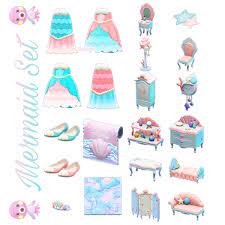 Mermaid Set Acnh Animal Crossing Animal Crossing Funny Animal Crossing Villagers