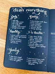Cleaning Schedule 2020 Bullet Journal Setup Bullet Journal Bullet Journal Themes Bullet Journal Layout