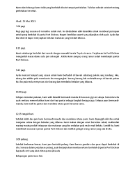 Membersihkan tempat perkelahan sebelum pulang. Catatan Perkelahan