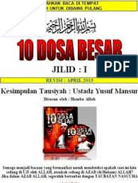 Ceramah Yusuf Mansur 10 Dosa Besar Pigura