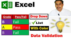 Excel Drop Down List With Color Create A Dropdown List With Different Excel Tutorials Learning Centers Free Learning