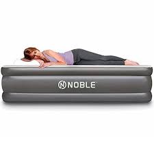 Noble Queen Size Comfort Double High Raised Air Mattress Air Mattress Inflatable Air Mattress Camping Queen Mattress