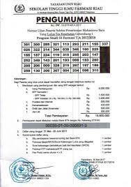 Check spelling or type a new query. Hasil Tes Kesehatan Sekolah Tinggi Ilmu Farmasi Riau Facebook