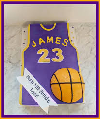 Lakers cake topper 1/4 8.5 x 11.5 inches birthday cake topper. Lebron James Jersey Cake Lebron James Birthday Lebron James Basketball Theme