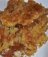 Awesome, and made mine with apples i peeled, cored and sliced and stewed on the stove for 30 minutes, then drained and placed in batter and baked. Apple Cobbler Paula Deen
