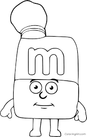 M, num noms, toys, video games. M And M Coloring Pages Coloring Data Leadership
