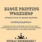 Block Printing Workshop — Hard-Pressed Community event image