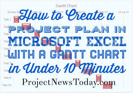 Create Project Plan In Ms Excel With A Gantt Chart In Under