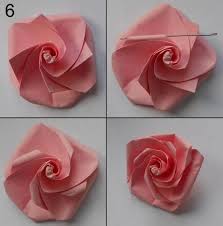 Rose Aus Papier Falten Blumen Basteln Anleitung Dekoking Com 1 Rosen Aus Papier Papier Falten Blume Papierrosen Basteln