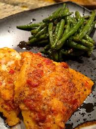 Half Tomato Half Potato Seafood Recipes Cod Fish Recipes Fish Dinner