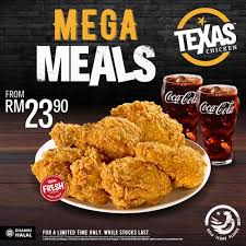 Texas chicken malaysia promotions & deals as low as rm3. 1 Jun 2020 Onward Texas Chicken Mega Meal Promo Everydayonsales Com