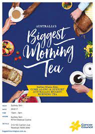 All proceeds go to the cancer council. Australia S Biggest Morning Tea Sydney Skin Clinic