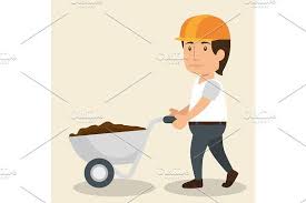 Construction Professional Avatar Vector Illustration Design Avatar Characters Avatar