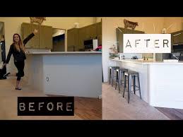 The countertops were replaced with lg hausys viatera willow white quartz. Diy Kitchen Makeover On A Budget Diy Kitchen Shiplap Living It Country Youtube