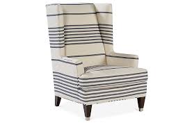 Gibson Wingback Chair Navy Ivory Create A Serene Beachy Bedroom Week 5 Sales Events 2019 One K Accent Chairs For Living Room Wingback Chair Furniture