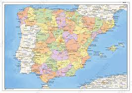Hier vind je de landkaart van spanje. Staatkundige Landkaart Spanje 1466 Kaarten En Atlassen Nl