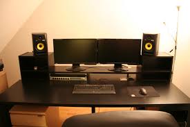 On trips to ikea college park, maryland, i was interested initially in the concept behind the malm product, which was a desk with a pull out table on. Music Producing Desk Ikea Hackers