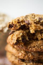Chewy Honey Oatmeal Chocolate Chip Cookies Table For Two Chocolate Chip Cookies Oatmeal Chocolate Chip Cookies Honey Oatmeal Cookies
