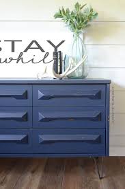 Diy Painted Mid Century Modern Dresser Farmhouse Style