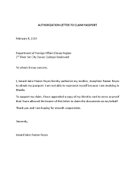 _____ name of the agency (if applicable):_____. Authorization Letter To Claim Passport Pdf