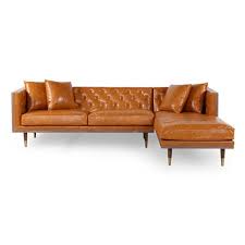 Leyla Mid Century Sectional Mid Century Sectional Leather Sectional Modern Leather Sectional